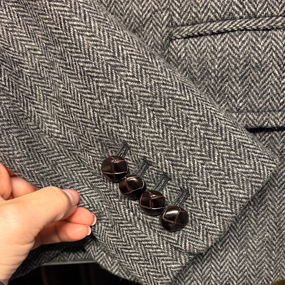 J. Crew Herringbone Wool Blazer | EUC | Sz 0 - Picture 6 of 9